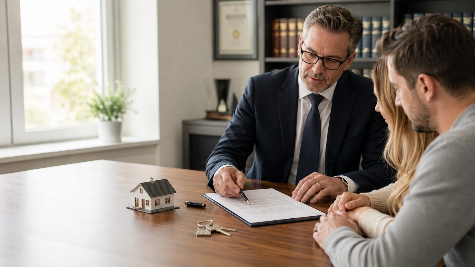 Der Notartermin beim Immobilienkauf: Ablauf vom Entwurf bis zum Grundbucheintrag (KI-generiertes Bild)