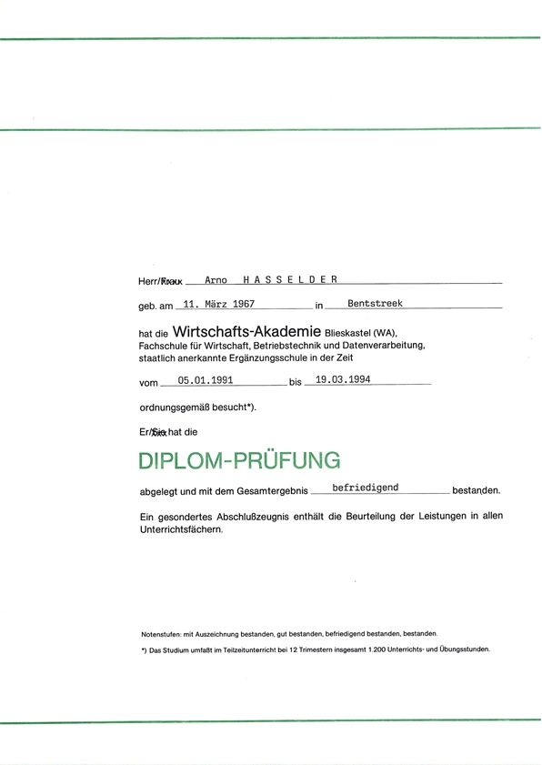 Diplom Seite 1